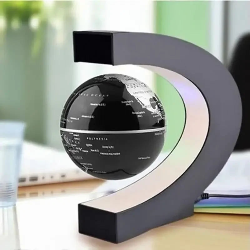 Magnetic Levitation Globe LED Lamp - Novelty World Map Home Decor & Birthday Gift