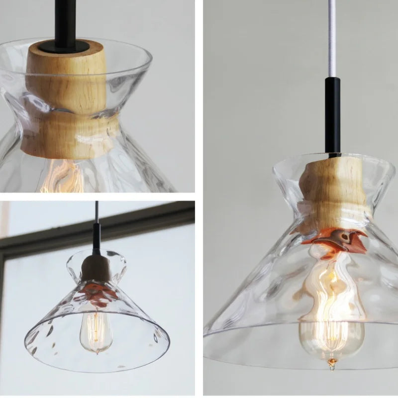 Modern Clear Glass Pendant Lamp - Versatile Lighting for Every Space