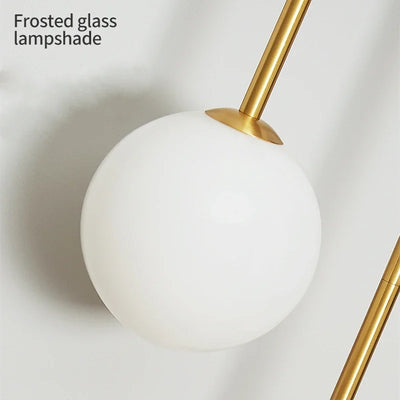 Modern Glass Ball LED Wall Lamp: G9, Bedside Study Lighting, Luminaire, Dining Mount, Bedroom Round, Gold Iron