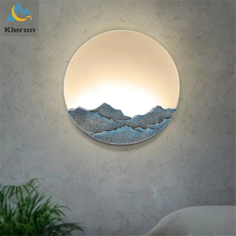 Modern Simple Moon LED Wall Lamp