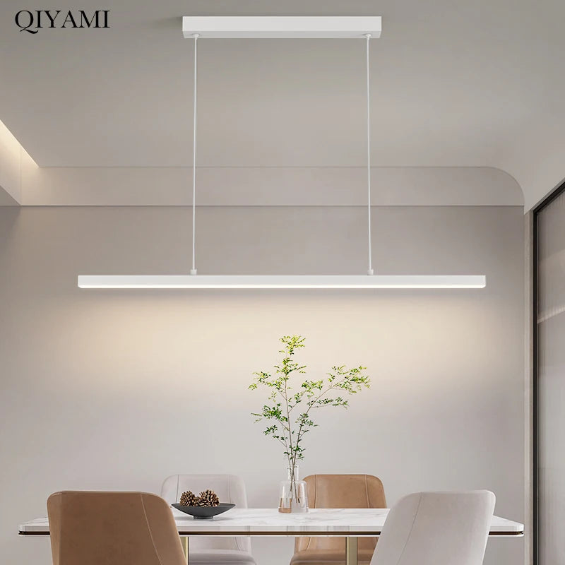 Modern LED Minimalist Long Pendant Lights For Home Villa Living Bedroom Dining Room Study Indoor Lighting Decoration Lamps