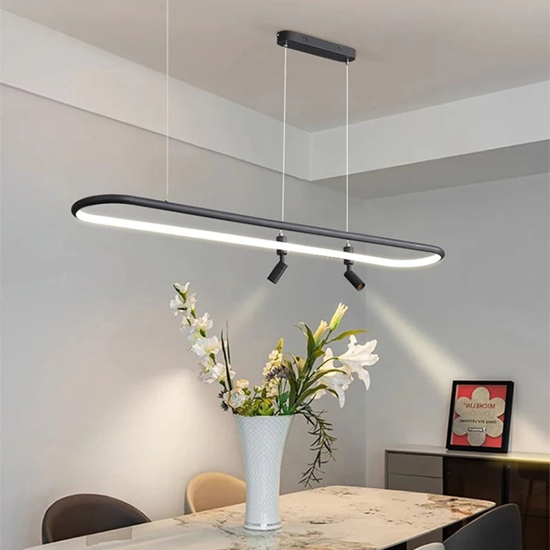 Modern LED Pendant Lights for Dining Room: Indoor Lighting Ceiling Lamp with Hanging LED Chandelier