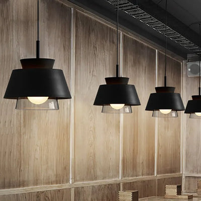 Modern Minimalist Dining Chandelier - Creative Restaurant Glass Light for Coffee Shop, Hallway, Bar, and Study Decoration