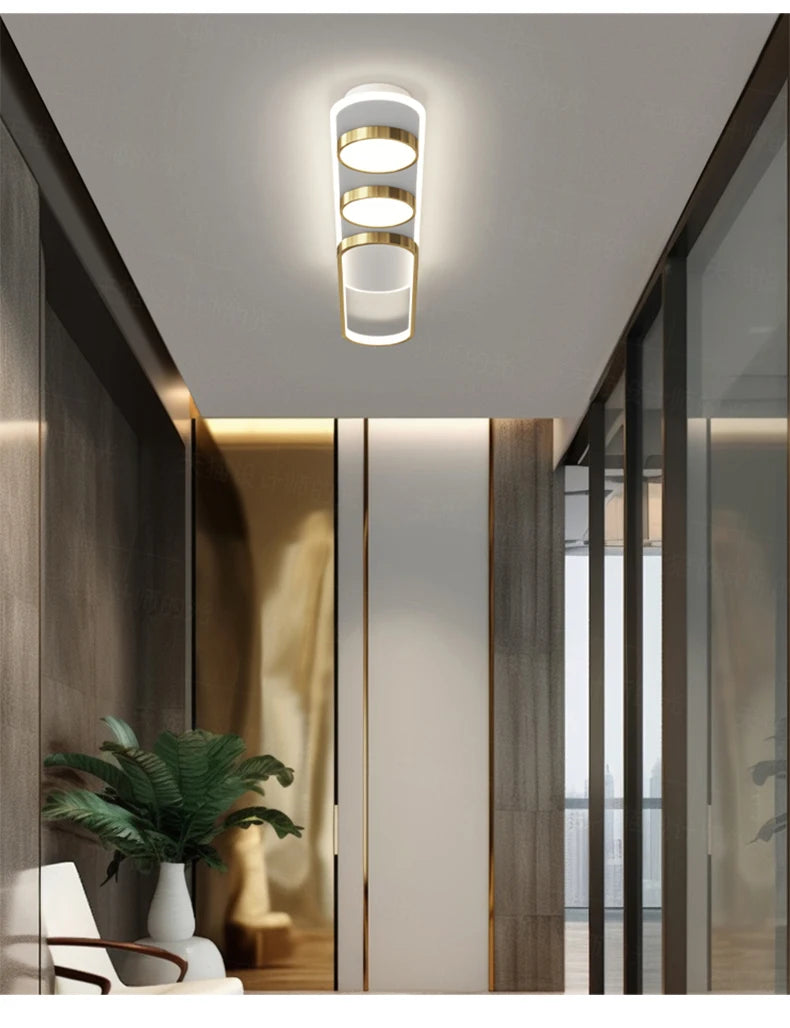 Modern LED Ceiling Light - Nordic Style for Bedroom, Study, Foyer & More