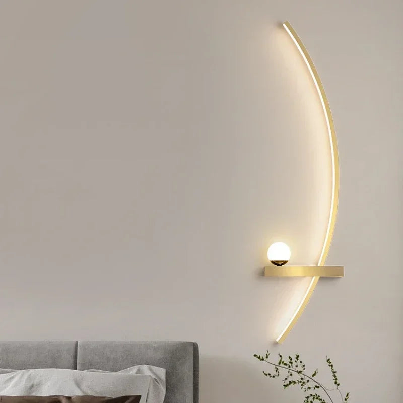 Modern LED Wall Lamp - Stripes Wall Sconce for Bedroom, Living Room, and Indoor Decor