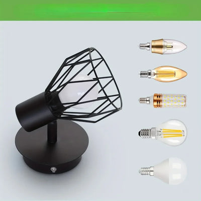 Adjustable Black Metal Wall Light: Illuminate Your Living Space with Style