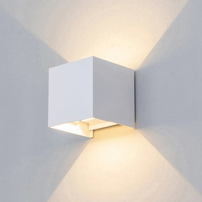 LED Wall Lamp with Motion Sensor Modern Nordic Interior Wall Light Up Down Cube Porch Light Outdoor