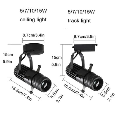 20W Adjustable LED Track Spotlight - Perfect for Art Galleries, Museums, and Churches