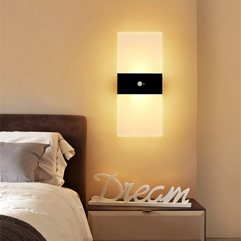 Motion Sensor Wireless LED Wall Lamp – Versatile Indoor Lighting Solution