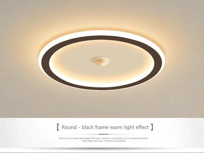 LED Ceiling Light with Motion Sensor – Modern Human Body Induction Lamp for Living Room, Hallway, and Indoor Spaces