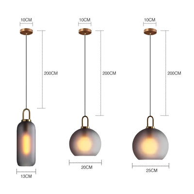 Warm Glow Pendant: Nordic Glass Ball Light for Elegant Ambiance