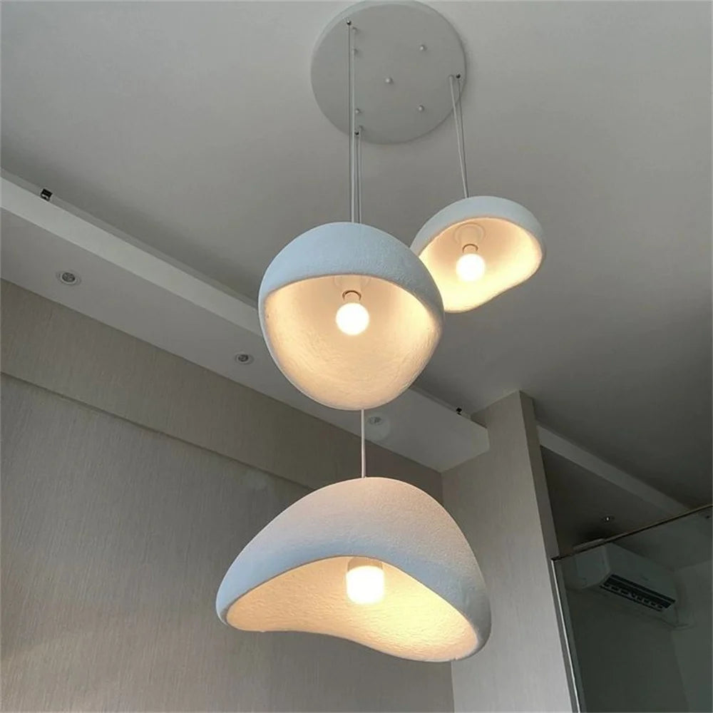 Modern Nordic Wabi Sabi Wind LED Ceiling Chandeliers Home Decor Lights Bar Bedroom Loft Pendant Lamps