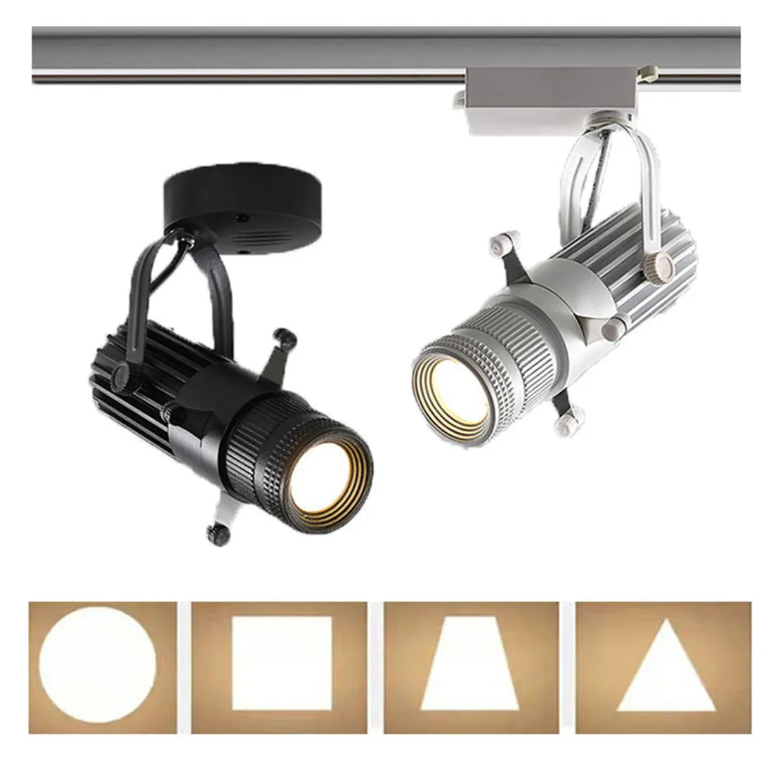 20W Adjustable LED Track Spotlight - Perfect for Art Galleries, Museums, and Churches