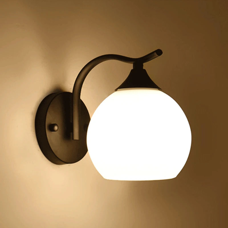 Nordic LED Iron Art Wall Lamp: Warm Illumination for Corridors, Studies, Bedrooms