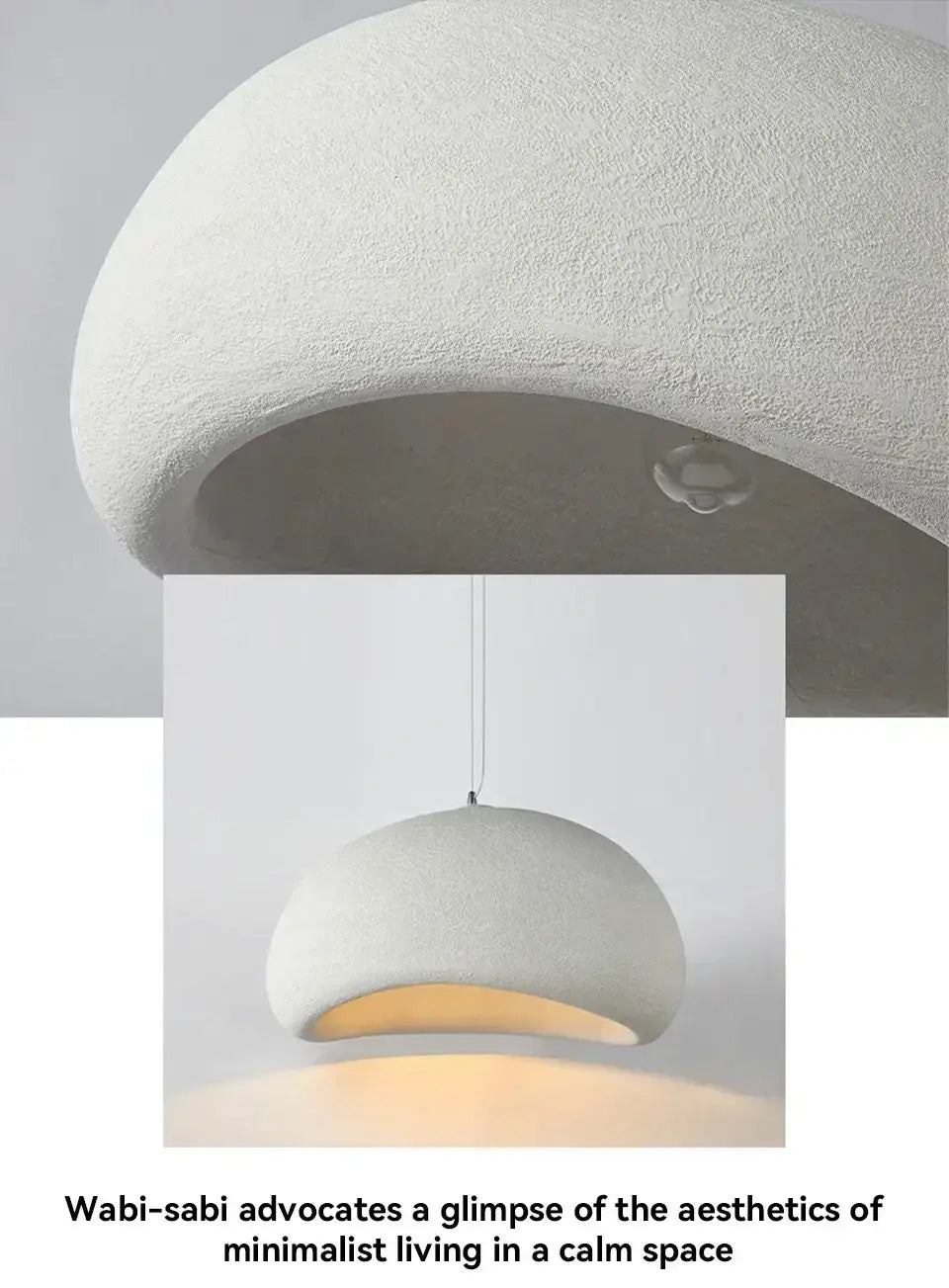 Nordic Wabi-Sabi Wind Resin Chandelier – Cement Style LED Pendant Light, E27/E26 Base, Space Grey Finish For Kitchen Island, Dining Room, Bedroom & B&B Decor