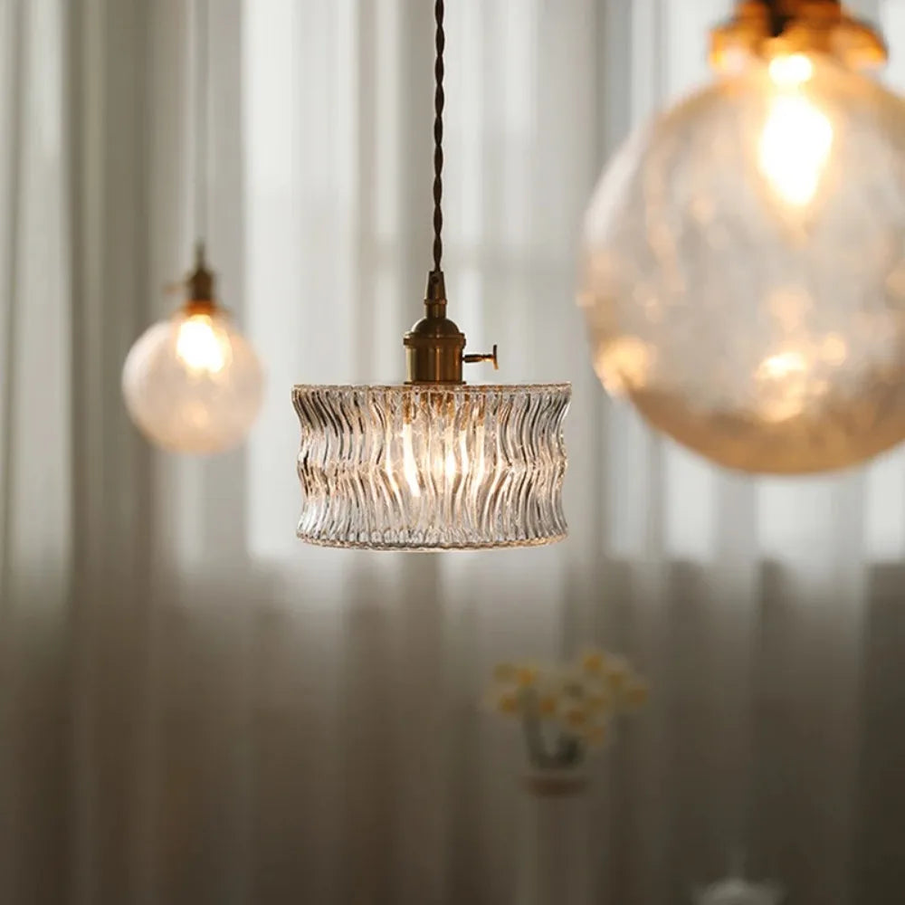 Modern French Retro Glass Pendant Light: Elevate Your Space with Creative Elegance