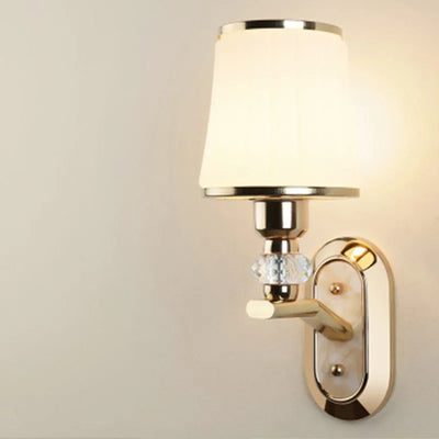 Modern LED Wall Lamp with Glass Lampshade: Illuminate Your Space in Style