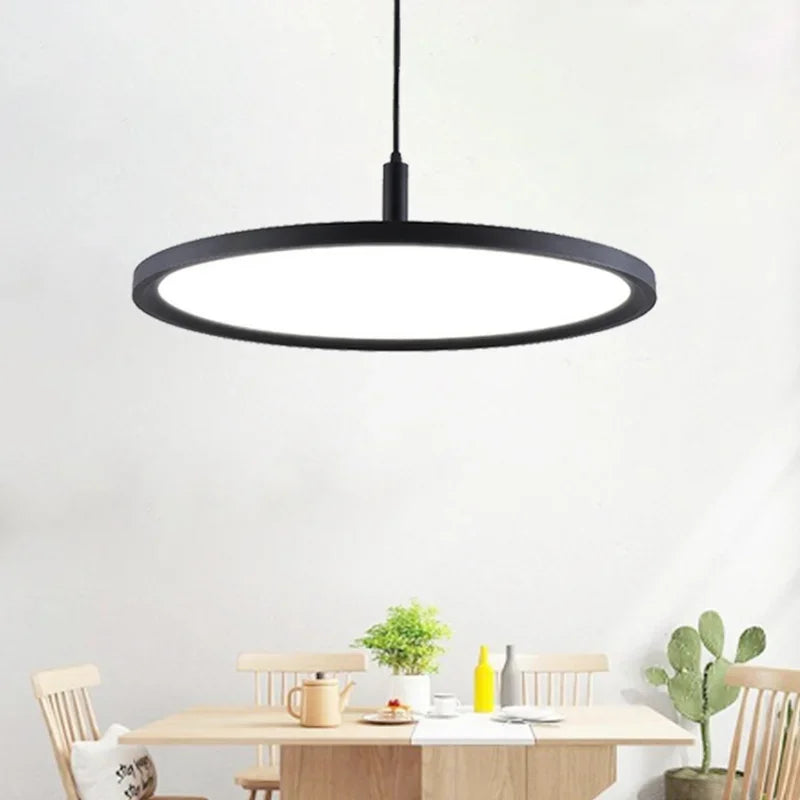 Nordic Creative Simple Aluminum Pendant Light Round Hotel Restaurant Ceiling Lamp Bar Table Lamp