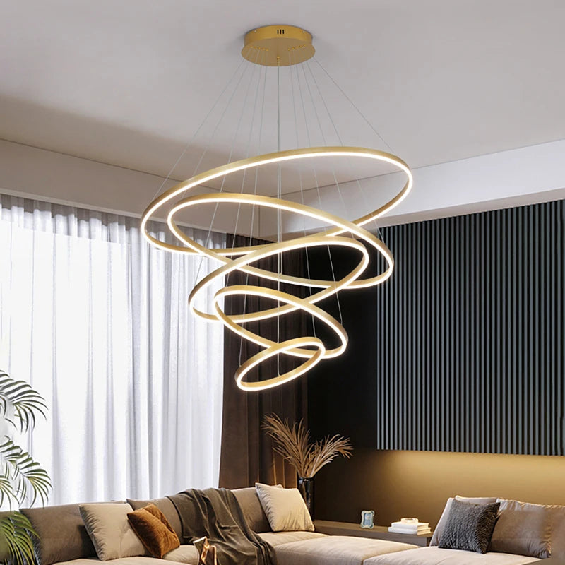 Nordic Home Decor Chandeliers with Lustre Pendant Lights, Ceiling Hanging Lamps for Indoor Lighting Fixtures