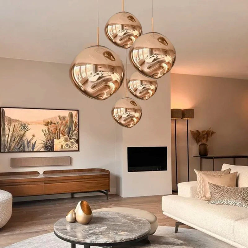 Modern Glass Pendant Light - Stylish Nordic LED Chandelier for Elegant Home Decor