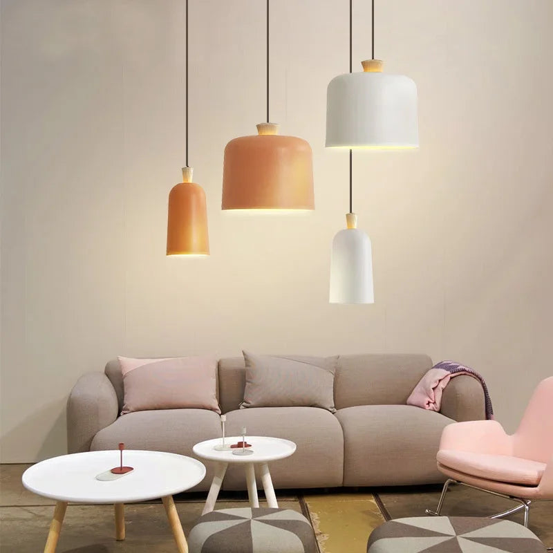 Nordic Style Chandelier - Elegant Pendant Lamp for Restaurants, Bars, Bedrooms, and Cafés