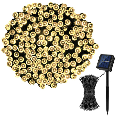 Solar Powered LED Outdoor Fairy Lights IP65 Waterproof 30M 8 Modes String Light for Christmas and Wedding Decorations