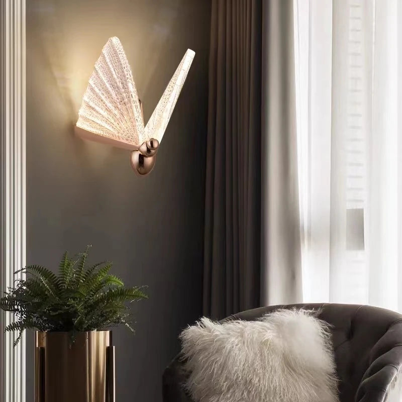 Modern LED Butterfly Wall Lamp: A Touch of Whimsy with Adjustable Lighting