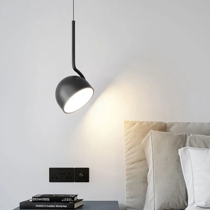 Nordic LED Pendant Light - Minimalist Spoon Iron Hanging Lamp