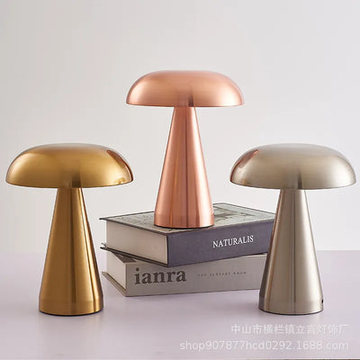 Luxury Portable Charging Table Lamp - European Style Gold Night Light