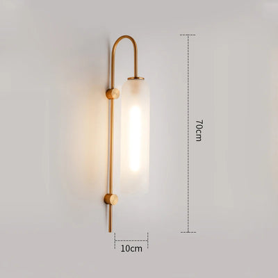 Nordic Modern Glass Wall Lamp with E27 LED Light for Bedroom, Dining Room, Living Room