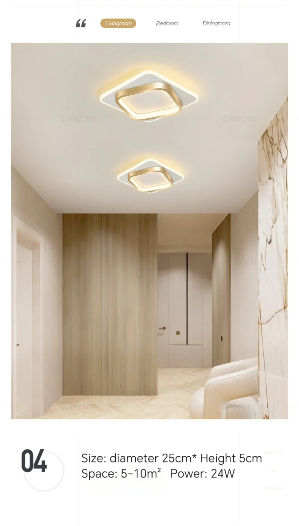 Modern LED Aisle Ceiling Light – Illuminate Your Spaces