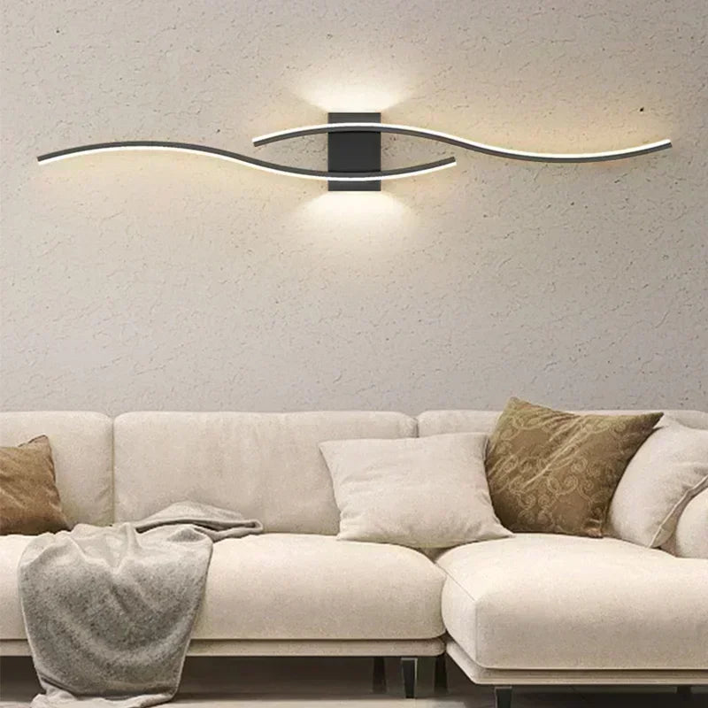 Contemporary Nordic LED Wall Lamp - Modern Lighting Fixture for Living Room, Bedroom, and More