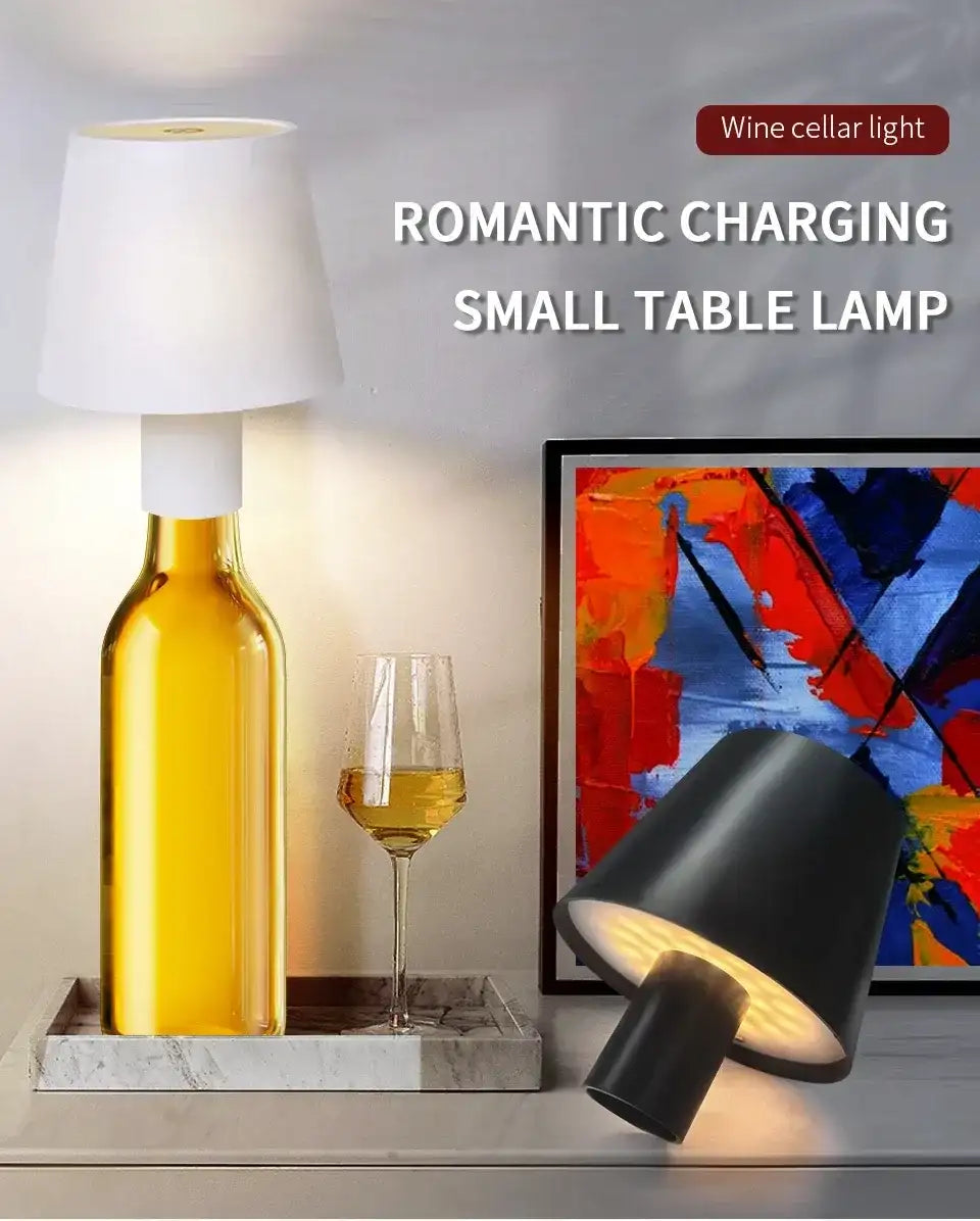 Rechargeable LED Table Lamp - Touch Sensor, Cordless, 3-Color Adjustab ...