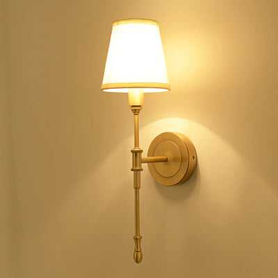 Nordic Copper Wall Lamp – Elegant Sconce for Bedrooms and Corridors