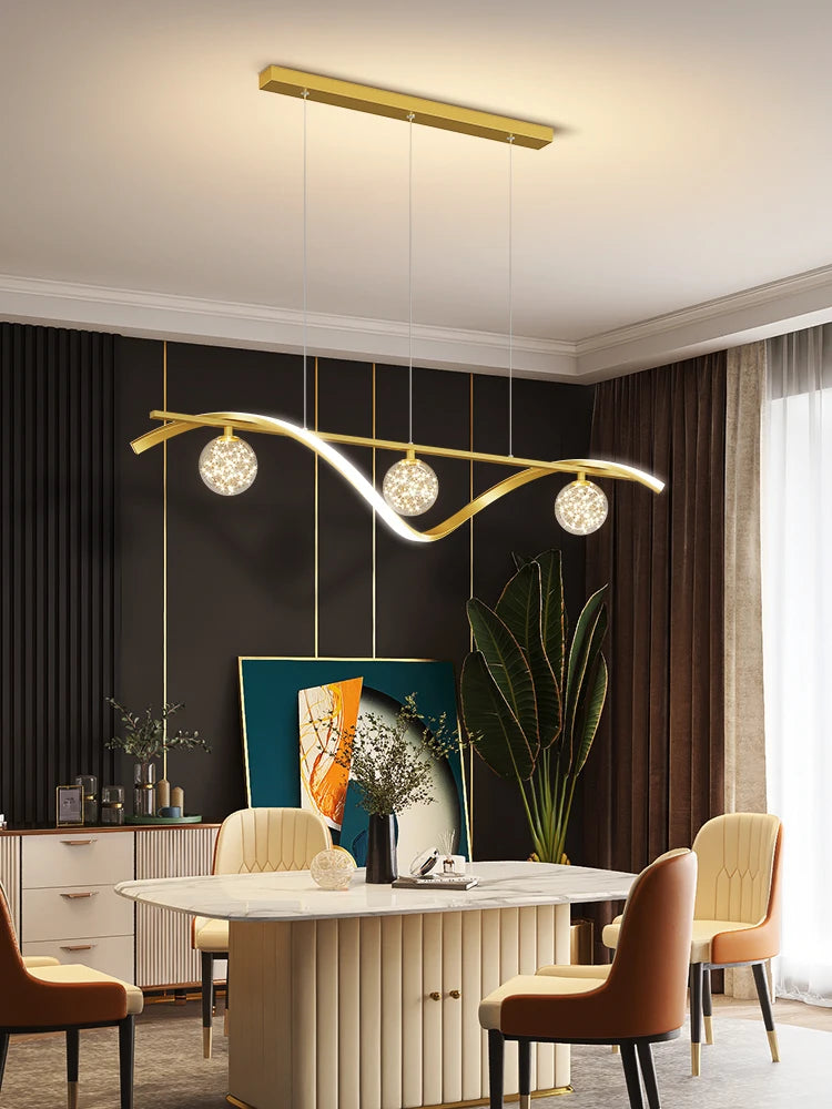 Modern Minimalist LED Pendant Lamps for Dining Room & Kitchen