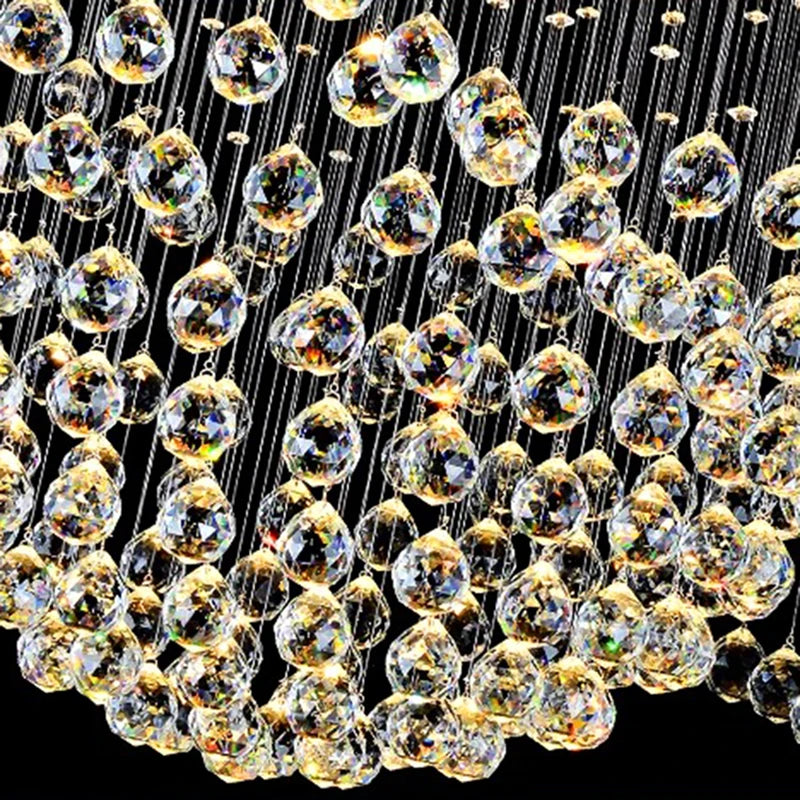 Luxury Crystal Pendant Light Chandelier for Living Room and Bedroom, Modern Style Ceiling Lamp, Indoor Lighting Fixture