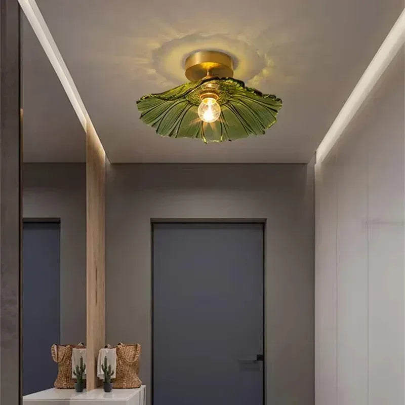 Vintage Floral Glass Pendant Light – Small Ceramic Rose Hanging Lamp, Mid-Century Modern, E26 Base, Adjustable Height, Dimmable – For Dining Room, Bedroom, Bathroom