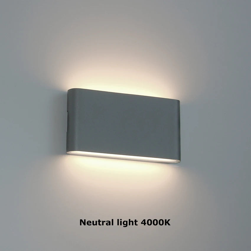 6W/12W Waterproof Outdoor/Indoor LED Wall Light