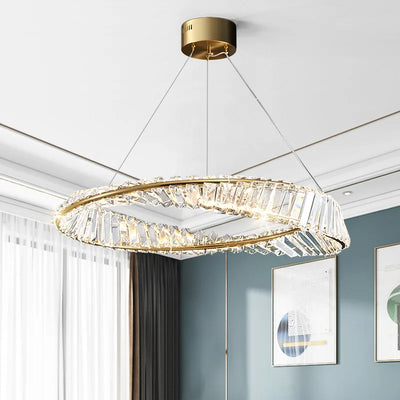 Modern Round Crystal Chandelier - Ceiling Pendant Lights for Indoor Lighting Fixture