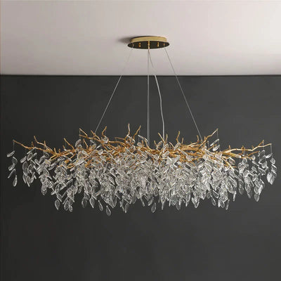 Luxury Modern Crystal Pendant Chandelier - Exquisite Interior Lighting Fixture for Villa Dining and Living Rooms