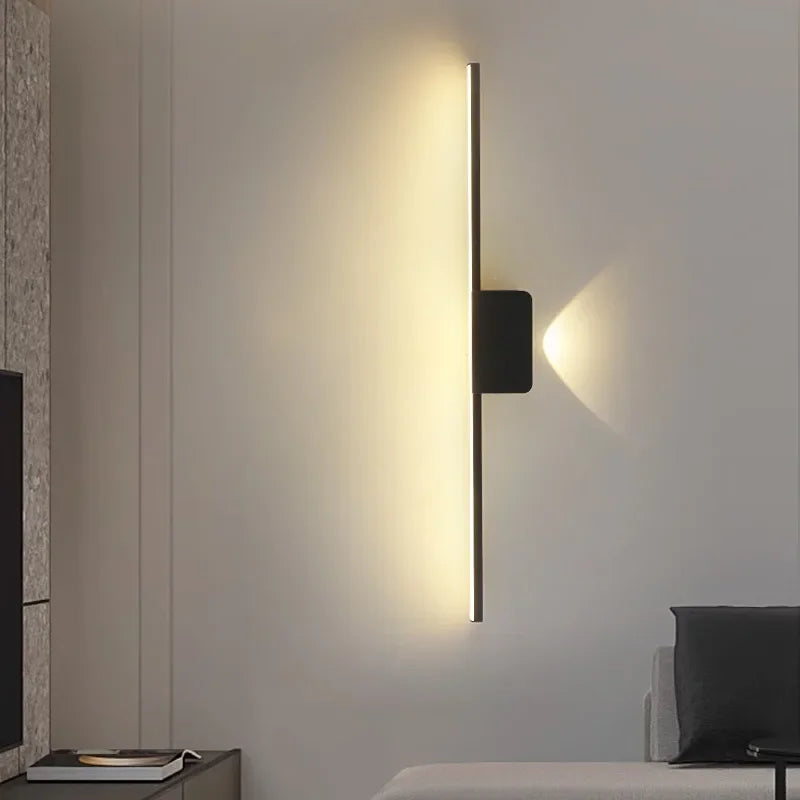 Modern Minimalist LED Wall Lamp - Dimmable Bedroom & Living Room Sconce