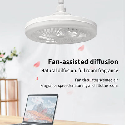 Ceiling Fan Light with Remote Control, 3-Color LED, 30W Silent Fan Ceiling Lamp with Timer for Bedroom and Living Room