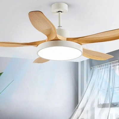 Large Ceiling Fans with LED Light: Remote Control for Living and Bedroom