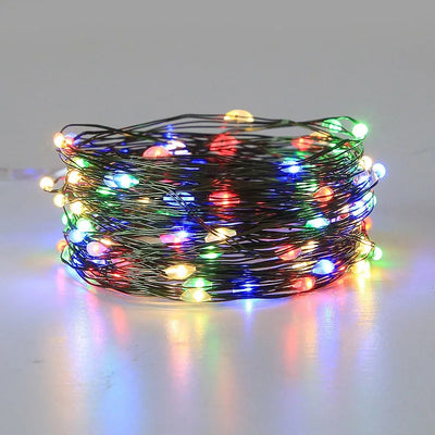 Christmas LED String Lights Green Copper Wire Fairy Lights with USB Remote Control 5M–30M for Holiday Decoration