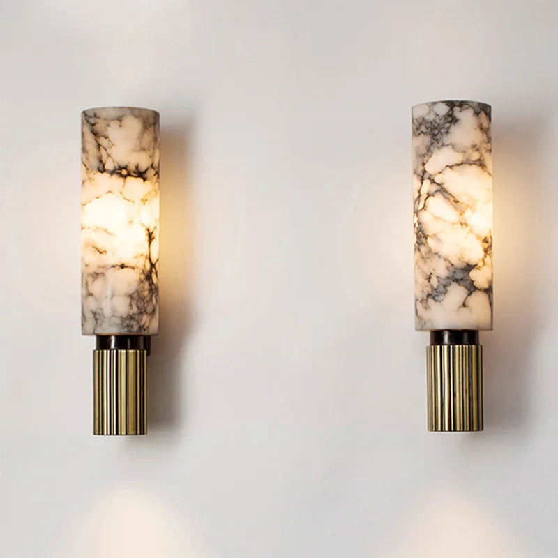 Modern Luxury Natural Marble Wall Lamp - Elegant LED Lighting for Home Decor Lighting Fixture