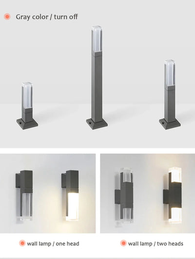 Modern Landscape Path Lights – Outdoor Wired Walkway Lamp for Courtyard and Villa