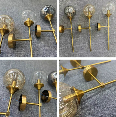 Glass Ball Wall Lamps for Bedroom Bedside Living Room Background Decoration Sconce Lights Bathroom Restaurant Modern Fixtures Decor