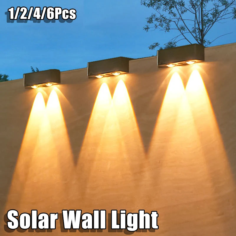 Outdoor Solar Wall Light – Waterproof Fence Lamp