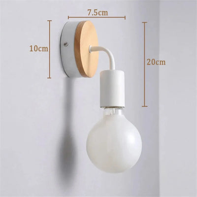 Modern Simplicity Meets Warm Lighting: Wood Wall Lamp Bedside Aisle Wall Lamp for Cozy Decor