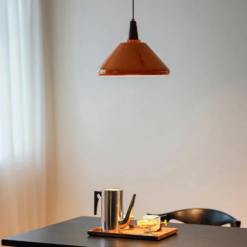 Title: Nordic Bauhaus LED Pendant Light: Infuse Your Space with Creative Simplicity